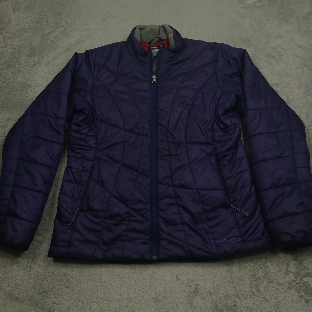 Exofficio Jacket Womens Medium Purple Outdoor Full ZIp Casual Y2K